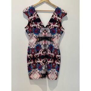 Lovers + Friends Envy Bodycon Dress in Kaleidoscope, size Large Artsy Sexy
